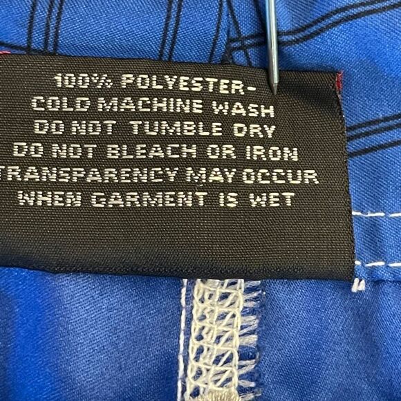 Billabong Mens Boardshorts Plaid Spellout Polyester Blue Black Size 34 - Picture 4 of 8